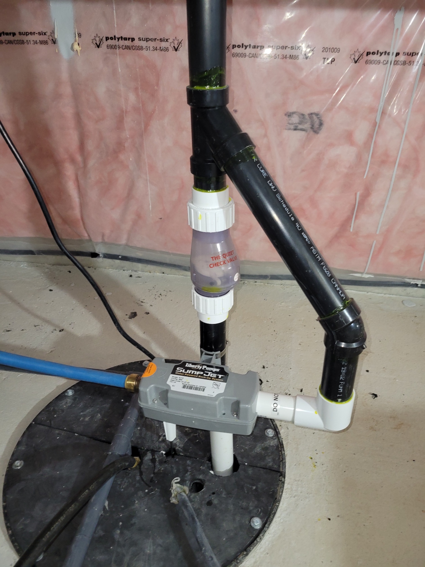 Liberty Pumps SumpJet water-powered backup sump system